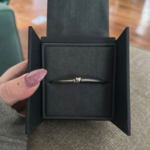 Brand New David Yurman Cable Heart Bracelet